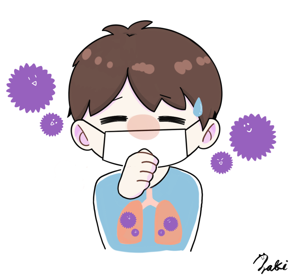 肺炎 イラスト
